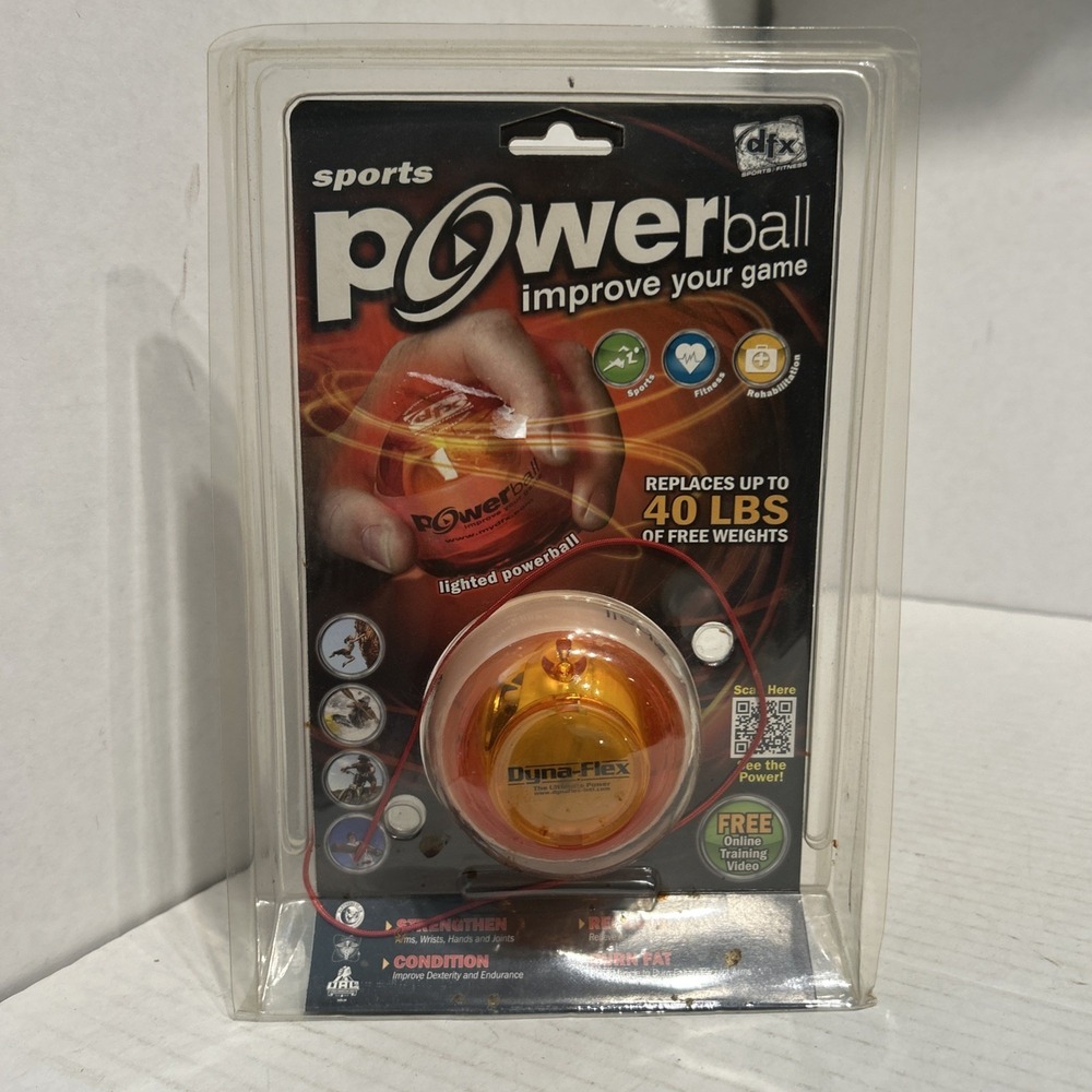 DynaFlex Powerball Lighted Blue‎ Gyro Exerciser Strength Sport Trainer Rehab C1